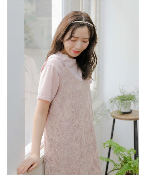 セール】運命感じるﾚｰｽｷｬﾐﾜﾝﾋﾟ（ワンピース）｜Areeam（アリーム