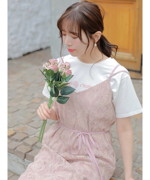 Areeam（アリーム）の「運命感じるﾚｰｽｷｬﾐﾜﾝﾋﾟ（ワンピース・レディース・ピンク・FREE）」の15枚目の写真