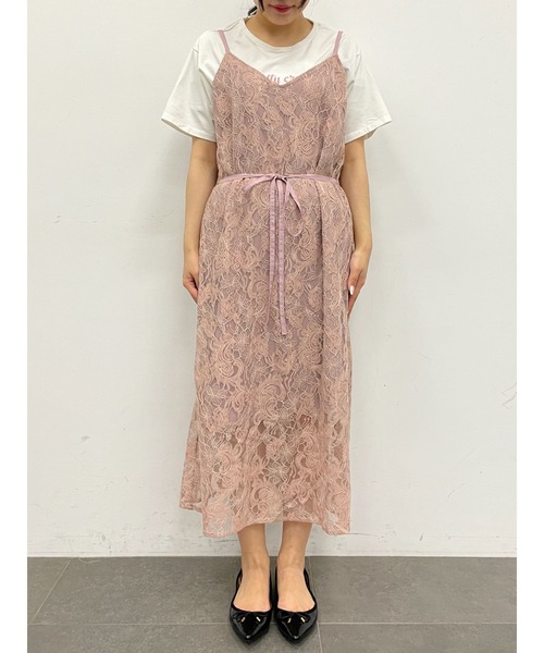 Areeam（アリーム）の「運命感じるﾚｰｽｷｬﾐﾜﾝﾋﾟ（ワンピース・レディース・ピンク・FREE）」の5枚目の写真