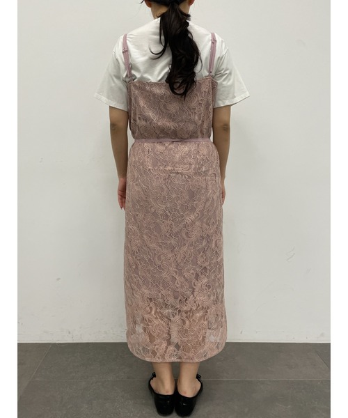 Areeam（アリーム）の「運命感じるﾚｰｽｷｬﾐﾜﾝﾋﾟ（ワンピース・レディース・ピンク・FREE）」の3枚目の写真