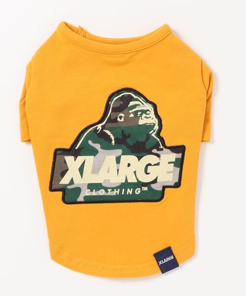 XLARGE（エクストララージ）の「XLARGE/エクストララージ/カモフラージュオージーT/犬服(ドッグウェア)（ペットウェア・メンズ・ホワイト/イエロー・2M/XS/2L/M/S/L）」の6枚目の写真