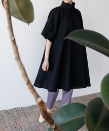 ELFRANK | ハイネックボリュームスリーブAラインチュニックブラウス(シャツ/ブラウス)