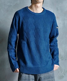 【JOKER】変わり編み7G長袖ニットセーター クルーネック/Vネック/ショールカラー 春服