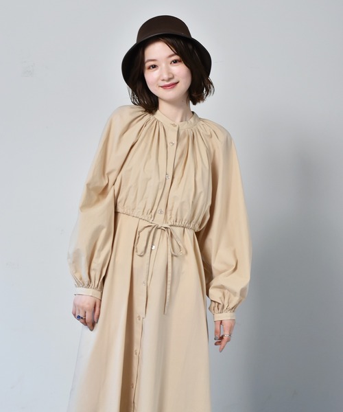 RETRO GIRL（レトロガール）の「前開きレイヤード風ワンピース（ワンピース・レディース・オレンジ/ライトベージュ/ブラック・FREE）」の15枚目の写真