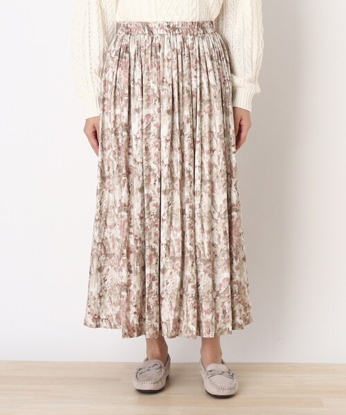 DRESKIP（ドレスキップ）の「◆チンツ加工ギャザースカート（スカート・レディース・ブラック/サンドベージュ/ベージュ系その他4・02/03）」の6枚目の写真