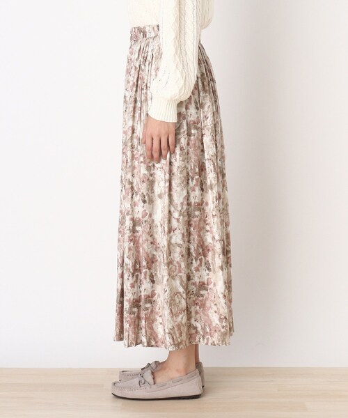 DRESKIP（ドレスキップ）の「◆チンツ加工ギャザースカート（スカート・レディース・ブラック/サンドベージュ/ベージュ系その他4・02/03）」の8枚目の写真