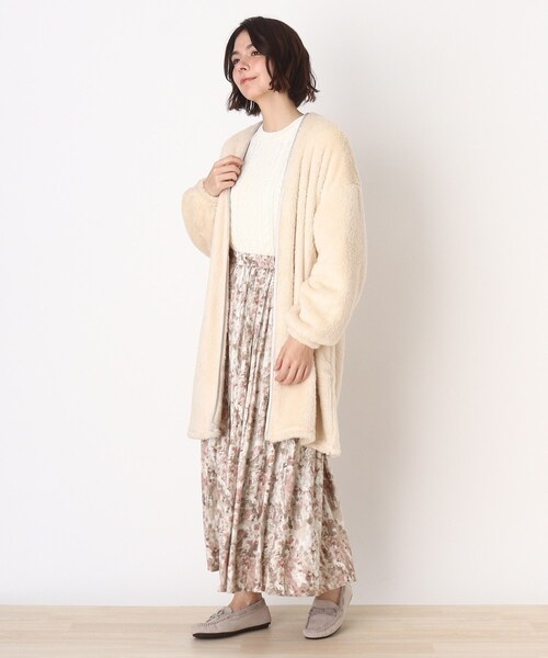 DRESKIP（ドレスキップ）の「◆チンツ加工ギャザースカート（スカート・レディース・ブラック/サンドベージュ/ベージュ系その他4・02/03）」の12枚目の写真