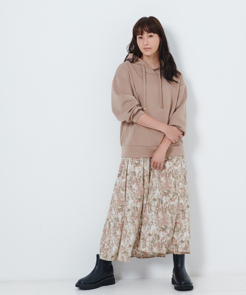 DRESKIP（ドレスキップ）の「◆チンツ加工ギャザースカート（スカート・レディース・ブラック/サンドベージュ/ベージュ系その他4・02/03）」の14枚目の写真