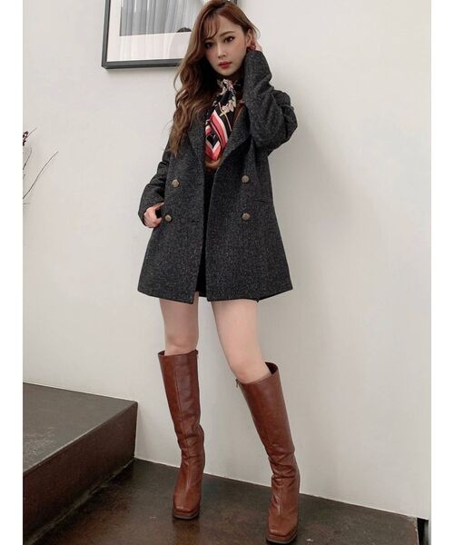 RESEXXY（リゼクシー）の「スカーフニットプルオーバー（ニット/セーター・レディース・ホワイト/ブラック/モカ/キャメル・FREE）」の18枚目の写真