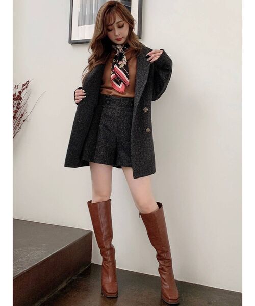 RESEXXY（リゼクシー）の「スカーフニットプルオーバー（ニット/セーター・レディース・ホワイト/ブラック/モカ/キャメル・FREE）」の19枚目の写真