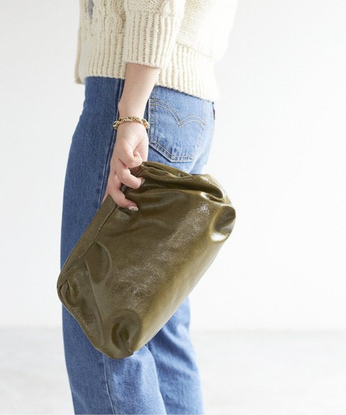 SLOBE IENA（スローブイエナ）の「【MARCO MASI/マルコマージ】 クラッチバッグ◆（クラッチバッグ・レディース・カーキ/ナチュラル・FREE）」の21枚目の写真