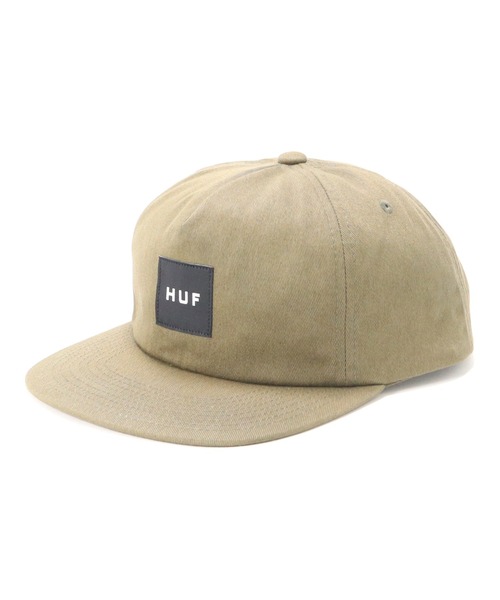 HUF（ハフ）の「ハフ キャップ フラットバイザー スナップバック（キャップ・メンズ・ブラック/カーキ/ブルー/ワイン/グリーン/ブラック×ブラック・FREE）」の3枚目の写真