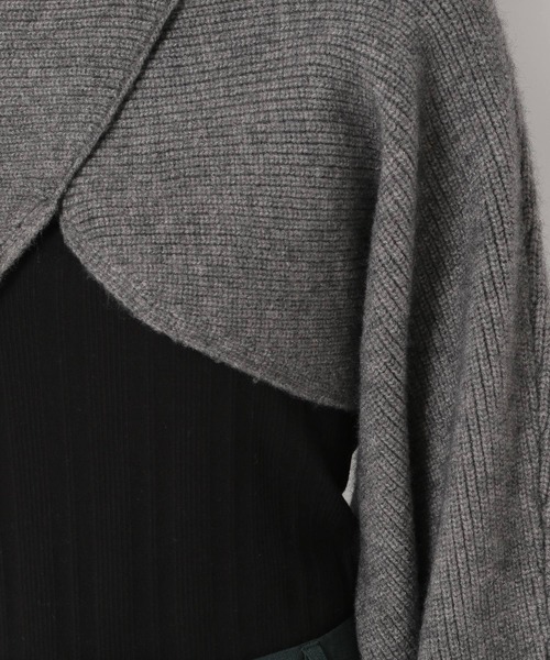 mysty woman（ミスティウーマン）の「前後2WAYショートドルマンニット 255244（ニット/セーター・レディース・ベージュ/グレー/アイボリー/グリーン系・FREE）」の19枚目の写真