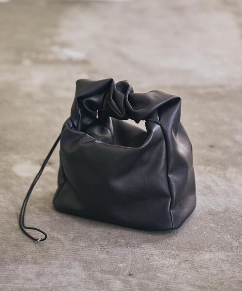 coen（コーエン）の「ギャザーミニバッグ（ボストンバッグ・レディース・ブラック/オリーブ/ベージュ・FREE）」の16枚目の写真