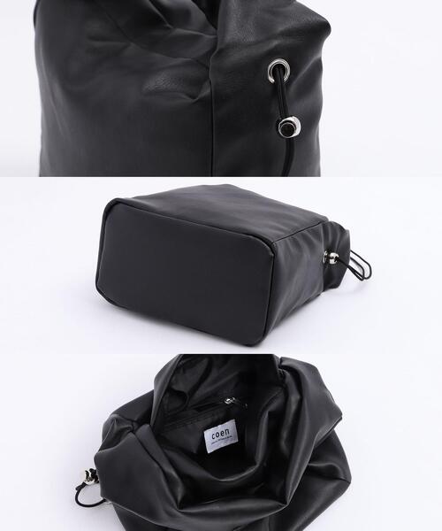 coen（コーエン）の「ギャザーミニバッグ（ボストンバッグ・レディース・ブラック/オリーブ/ベージュ・FREE）」の10枚目の写真