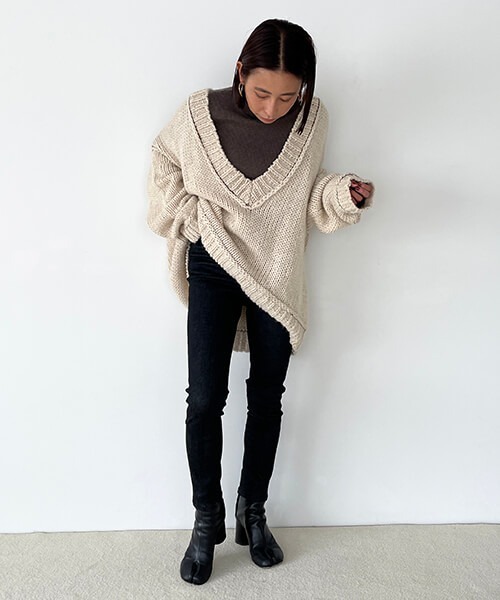 CREDONA（クレドナ）の「ブラックハイウエストスキニーデニム（デニムパンツ・レディース・ブラック・S/M/L）」の17枚目の写真