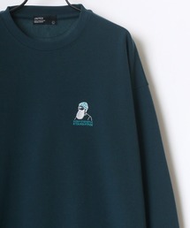 Uncle Beard ビッグシルエット ワンポイント 刺繍 スウェット トレーナー