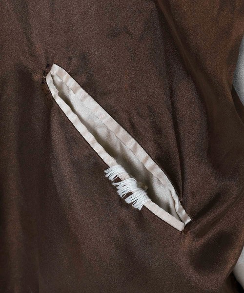 VANQUISH（ヴァンキッシュ）の「VANQUISH / ヴァンキッシュ ユーズドウォッシュ SHIBUYA スーベニアジャケット(スカジャン)（スカジャン・メンズ・ブラック/パープル/カーキ・M/L/XL）」の8枚目の写真