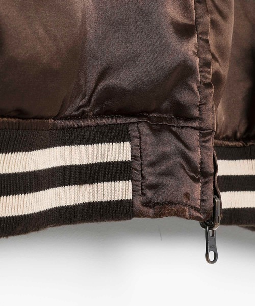 VANQUISH（ヴァンキッシュ）の「VANQUISH / ヴァンキッシュ ユーズドウォッシュ SHIBUYA スーベニアジャケット(スカジャン)（スカジャン・メンズ・ブラック/パープル/カーキ・M/L/XL）」の9枚目の写真