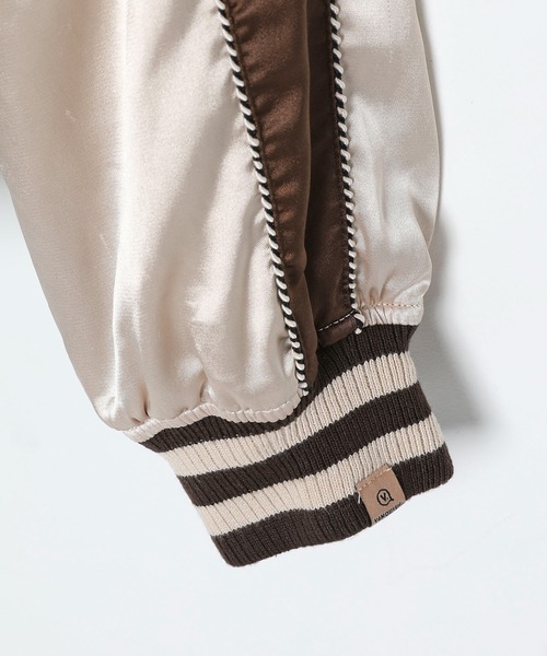 VANQUISH（ヴァンキッシュ）の「VANQUISH / ヴァンキッシュ ユーズドウォッシュ SHIBUYA スーベニアジャケット(スカジャン)（スカジャン・メンズ・ブラック/パープル/カーキ・M/L/XL）」の10枚目の写真