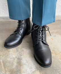 nemne store | リボンを結ぶレースアップショートブーツ(ブーツ)