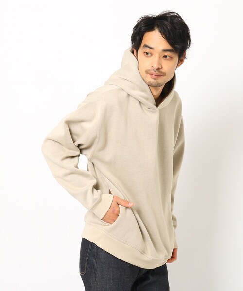 BASECONTROL(ベースコントロール)の「◆Horizon dream 裏毛 配色デザインパーカー(パーカー・メンズ・ブラック/アイボリー/ブラウン系・02/03)」の2枚目の写真