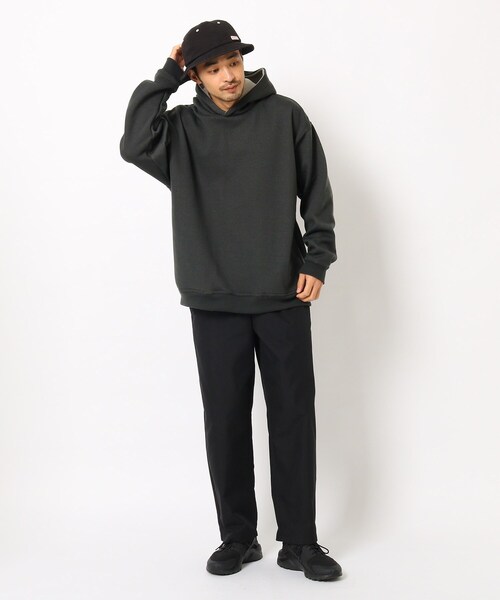 BASECONTROL(ベースコントロール)の「◆Horizon dream 裏毛 配色デザインパーカー(パーカー・メンズ・ブラック/アイボリー/ブラウン系・02/03)」の5枚目の写真