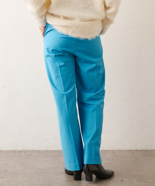 Omekashi（オメカシ）の「センタープレスセミフレアパンツ（その他パンツ・レディース・ブルー/ボルドー/ブラック・36/38）」の15枚目の写真