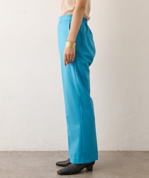 Omekashi（オメカシ）の「センタープレスセミフレアパンツ（その他パンツ・レディース・ブルー/ボルドー/ブラック・36/38）」の11枚目の写真