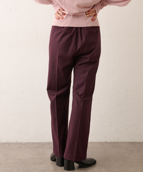 Omekashi（オメカシ）の「センタープレスセミフレアパンツ（その他パンツ・レディース・ブルー/ボルドー/ブラック・36/38）」の9枚目の写真