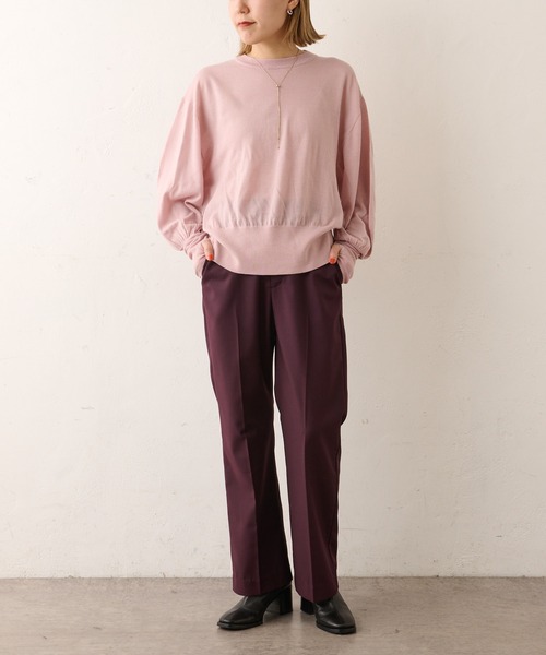 Omekashi（オメカシ）の「センタープレスセミフレアパンツ（その他パンツ・レディース・ブルー/ボルドー/ブラック・36/38）」の20枚目の写真