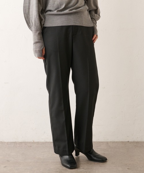 Omekashi（オメカシ）の「センタープレスセミフレアパンツ（その他パンツ・レディース・ブルー/ボルドー/ブラック・36/38）」の21枚目の写真