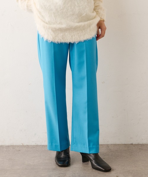 Omekashi（オメカシ）の「センタープレスセミフレアパンツ（その他パンツ・レディース・ブルー/ボルドー/ブラック・36/38）」の18枚目の写真