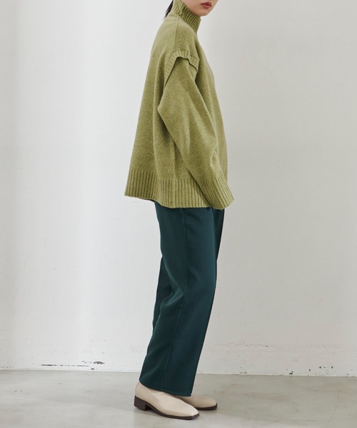 Aunt Marie's（アントマリーズ）の「ショルダータックカラータートルニット（ニット/セーター・レディース・ホワイト/ライトブルー/パープル/グリーン・FREE）」の20枚目の写真