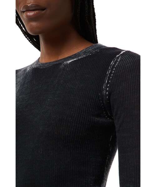 DIESEL（ディーゼル）の「レディース リブニット長袖 トップス ウール グラデーション（ニット/セーター・レディース・ブラック系その他/グレー/ブラック・MEDIUM/LARGE/X-LARGE/SMALL）」の15枚目の写真