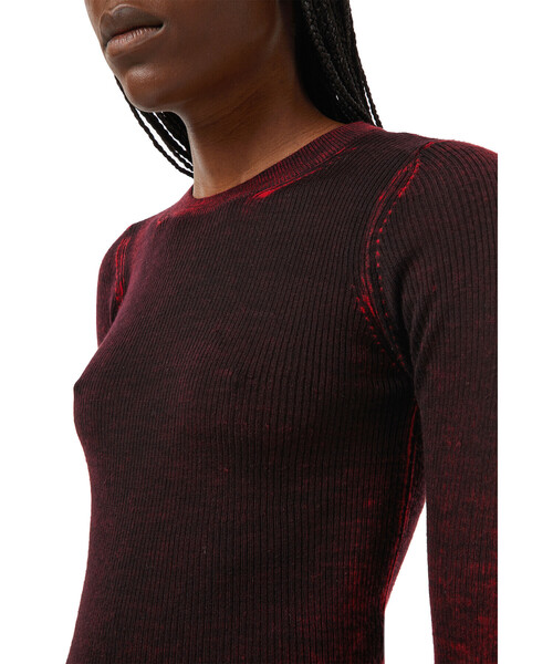 DIESEL（ディーゼル）の「レディース リブニット長袖 トップス ウール グラデーション（ニット/セーター・レディース・ブラック系その他/グレー/ブラック・MEDIUM/LARGE/X-LARGE/SMALL）」の11枚目の写真