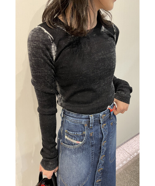DIESEL（ディーゼル）の「レディース リブニット長袖 トップス ウール グラデーション（ニット/セーター・レディース・ブラック系その他/グレー/ブラック・MEDIUM/LARGE/X-LARGE/SMALL）」の20枚目の写真