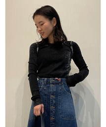 DIESEL | レディース リブニット長袖 トップス ウール グラデーション(ニット/セーター)