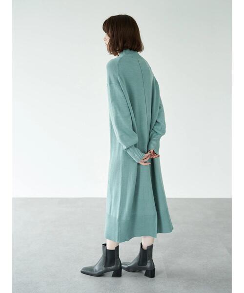 YECCA VECCA(イェッカヴェッカ)の「・バックスリットニットワンピース*(ワンピース・レディース・アイボリー/グリーン/チャコールグレー・FREE)」の16枚目の写真