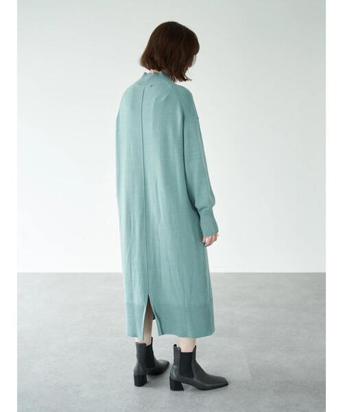 YECCA VECCA(イェッカヴェッカ)の「・バックスリットニットワンピース*(ワンピース・レディース・アイボリー/グリーン/チャコールグレー・FREE)」の17枚目の写真