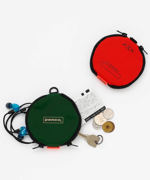 PENCO（ペンコ）の「penco ペンコ ダブルドアパース ミニファスナーポーチ 小物入れ カード コインケース 小銭入れ 丸型（コインケース・メンズ・ホワイト/ベージュ/オレンジ/ネイビー/ダークグリーン/ブラック・FREE）」の21枚目の写真