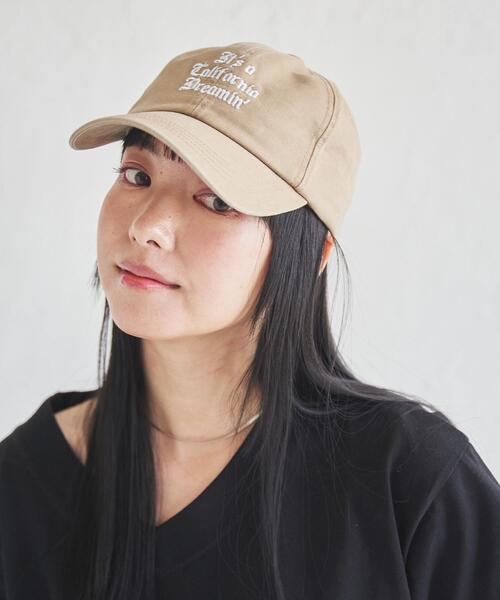 coen(コーエン)の「CaliforniaDreamin’ベースボールキャップ(キャップ・レディース・ダークグリーン/ベージュ/ネイビー・FREE)」の4枚目の写真