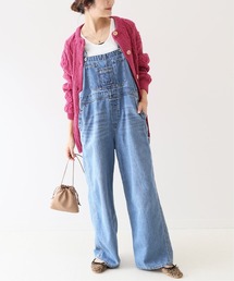 SLOBE IENA | LE DENIM ルーズオーバーオール【洗濯機使用可能】◆(サロペット/オーバーオール)