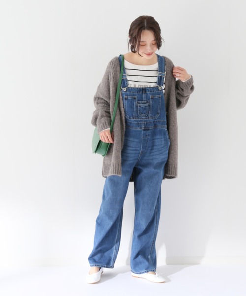 IENA SLOBE ウールサロペット オールインワン　サックスブルー SLOBE IENA（スローブイエナ）の「LE DENIM ルーズ