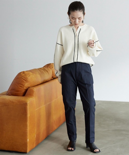 titivate（ティティベイト）の「ベイカーテーパードパンツ（その他パンツ・レディース・ベージュ/カーキ/ネイビー・S/M/L）」の12枚目の写真