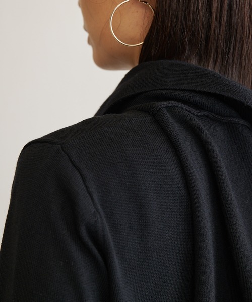 BONbazaar（ボンバザール）の「ケープロングニット（ニット/セーター・レディース・グリーン/モカ/ブラック/オフホワイト・FREE）」の13枚目の写真