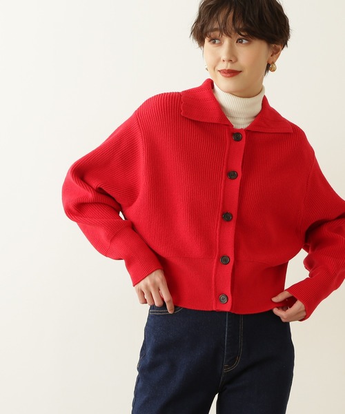 N.（N. Natural Beauty Basic）（エヌエヌナチュラルビューティーベーシック）の「◆襟付ショートカーディガン（カーディガン/ボレロ・レディース・ネイビー/レッド/オフホワイト・MEDIUM）」の15枚目の写真