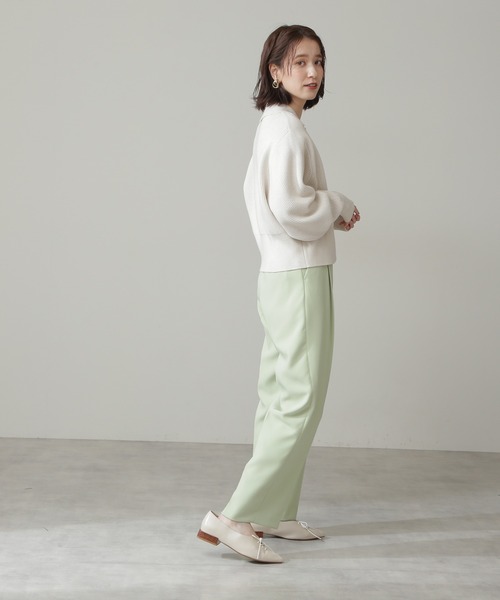 N.（N. Natural Beauty Basic）（エヌエヌナチュラルビューティーベーシック）の「◆襟付ショートカーディガン（カーディガン/ボレロ・レディース・ネイビー/レッド/オフホワイト・MEDIUM）」の20枚目の写真