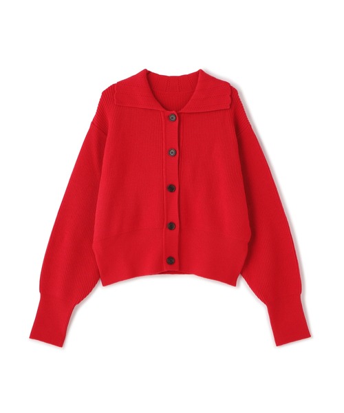 N.（N. Natural Beauty Basic）（エヌエヌナチュラルビューティーベーシック）の「◆襟付ショートカーディガン（カーディガン/ボレロ・レディース・ネイビー/レッド/オフホワイト・MEDIUM）」の9枚目の写真