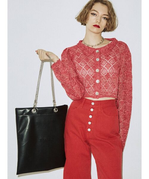 jouetie（ジュエティ）の「jouetie フェイクレザートート BAG（トートバッグ・レディース・ブラック/イエロー/ブルー/アイボリー・FREE）」の20枚目の写真